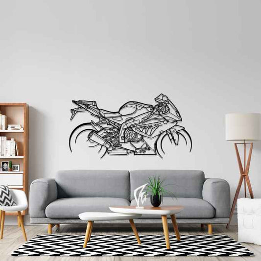 1000 RR 2014 Metal Wall Art Bike Silhouettes | Wall Decor | Gift For Men - Pixelgears