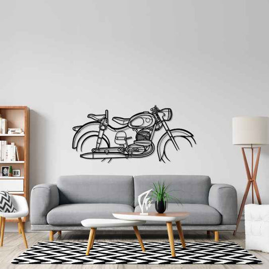 175 1956 Metal Wall Art Bike Silhouettes | Wall Decor | Gift For Men - Pixelgears