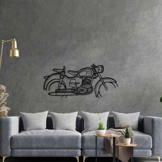 175 1956 Metal Wall Art Bike Silhouettes | Wall Decor | Gift For Men - Pixelgears