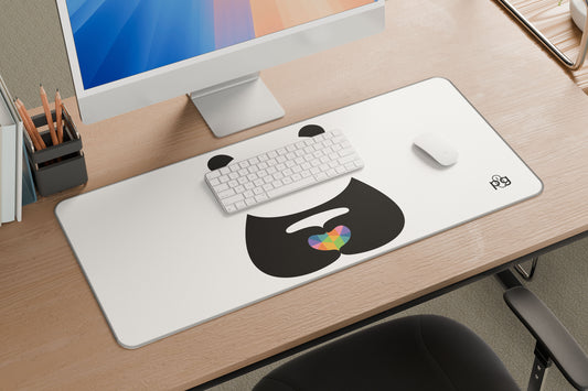 Cute Panda Love Heart - XXL and XXXXL Mouse Pad - PixelGears