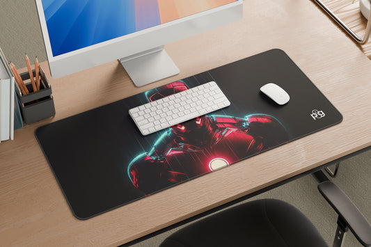 Neon Iron Man - XXL and XXXXL Mouse Pad - PixelGears