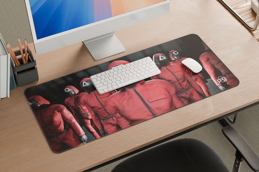 Squid Game Guard Costume - XXL and XXXXL Mouse Pad - PixelGears