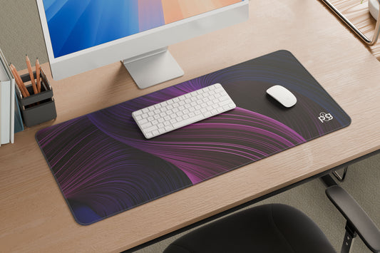 Abstract Pruple Spirals - XXL and XXXXL Mouse Pad - PixelGears