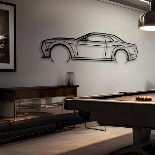 2021 Challenger Metal Car Silhouette Wall Art | Personalized Car Gift For Men - PixelGears