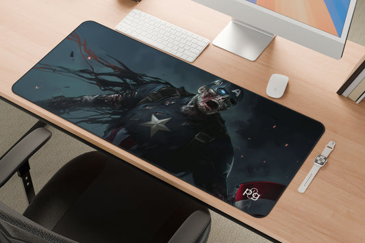 Zombie Captain America - XXL and XXXXL Mouse Pad - PixelGears