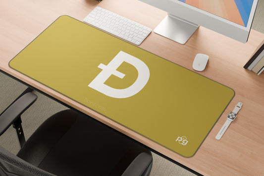 Dogecoin Minimalist Logo - XXL and XXXXL Mouse Pad - PixelGears