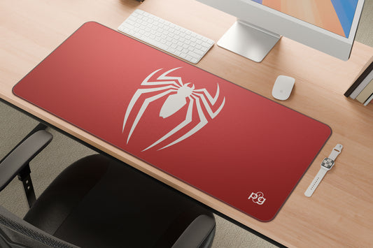 Spider Man Logo Red Background - XXL and XXXXL Mouse Pad - PixelGears