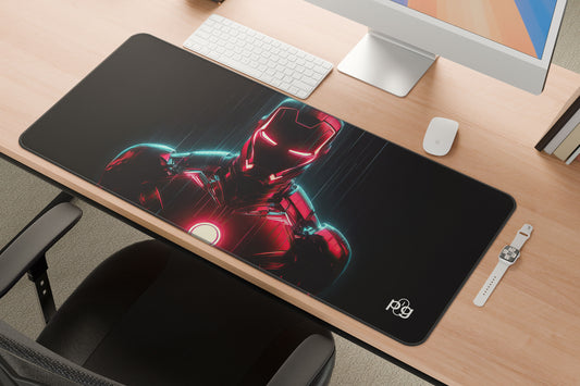Neon Iron Man - XXL and XXXXL Mouse Pad - PixelGears