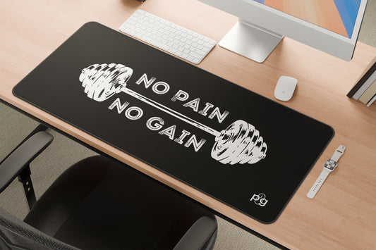 No Pain No Gain Gym Motivation - XXL and XXXXL Mouse Pad - PixelGears