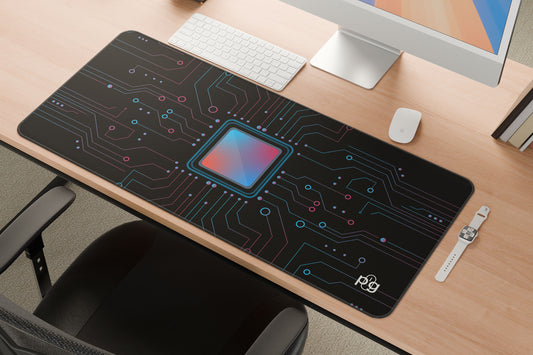 Computer Chip CPU - XXL and XXXXL Mouse Pad - PixelGears