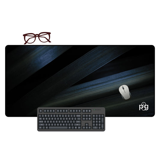 Grey Leaves Dark - XXL and XXXXL Mouse Pad - PixelGears