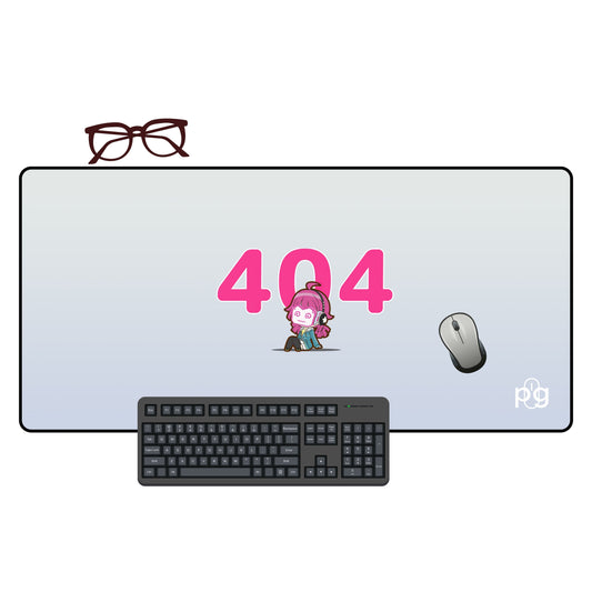 404 Not Found Cute - XXL and XXXXL Mouse Pad - PixelGears