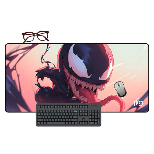 Chibi Venom Tongue Out Symbiote - XXL and XXXXL Mouse Pad - PixelGears
