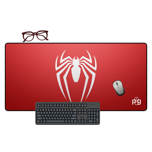 Spider Man Logo Red Background - XXL and XXXXL Mouse Pad - PixelGears