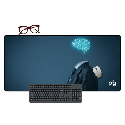 Business Suit Brain - XXL and XXXXL Mouse Pad - PixelGears