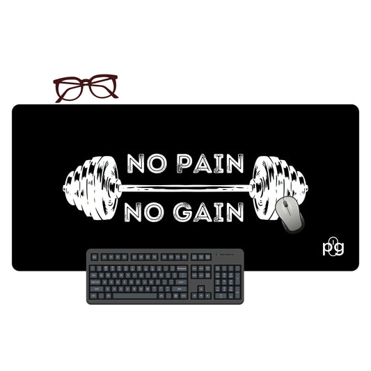 No Pain No Gain Gym Motivation - XXL and XXXXL Mouse Pad - PixelGears