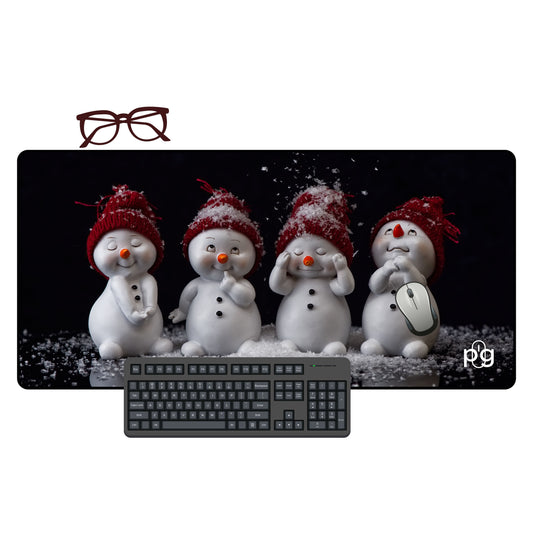 Snowy Smiles - XXL and XXXXL Mouse Pad - PixelGears