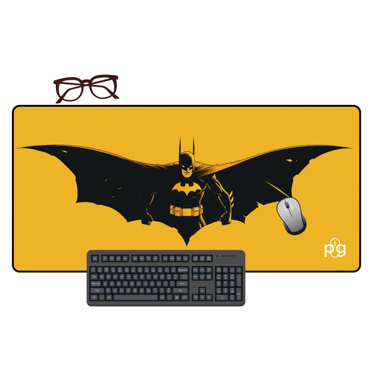 Batman Silhouette Orange - XXL and XXXXL Mouse Pad - PixelGears
