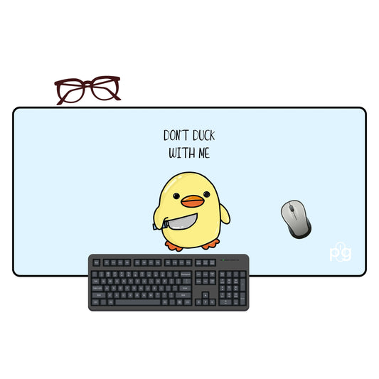 Cute Duck Warning - XXL and XXXXL Mouse Pad - PixelGears