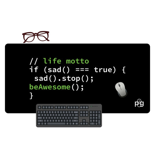 Be Awesome If Code - XXL and XXXXL Mouse Pad - PixelGears