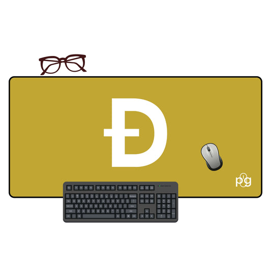 Dogecoin Minimalist Logo - XXL and XXXXL Mouse Pad - PixelGears