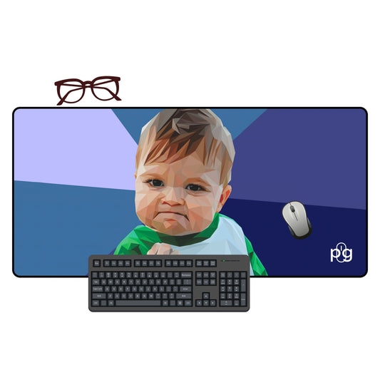 Success Kid Low Poly Art Style - XXL and XXXXL Mouse Pad - PixelGears