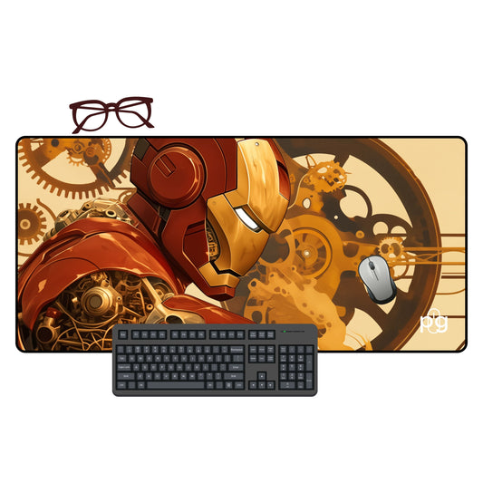 Iron Man Steampunk Suit - XXL and XXXXL Mouse Pad - PixelGears