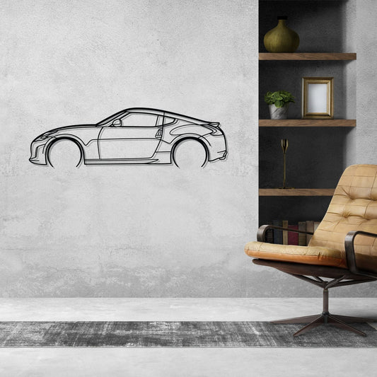 Nissan 370Z Metal Wall Art Car Silhouette | Personalized Car Gift For Men - PixelGears