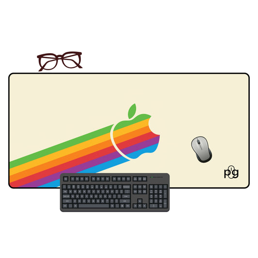 Apple Rainbow Colors Logo - XXL and XXXXL Mouse Pad - PixelGears