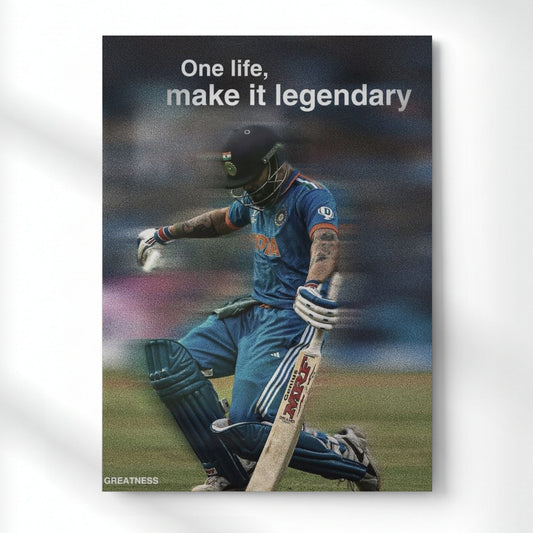 One Life: Legendary Intent Metal Poster | Aesthetic Pop Art Wall Decor & Painting