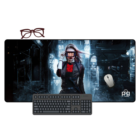404 Error Cyberpunk - XXL and XXXXL Mouse Pad - PixelGears