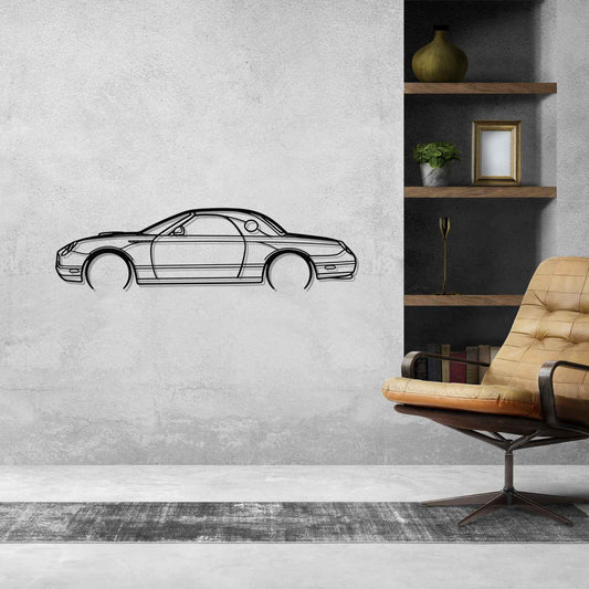 Ford Thunderbird 2005 Metal Wall Art Car Silhouette | Personalized Car Gift For Men - PixelGears