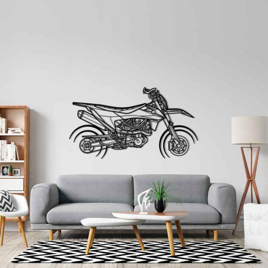 690 SMC R 2020 Metal Wall Art Bike Silhouettes | Wall Decor | Gift For Men - Pixelgears