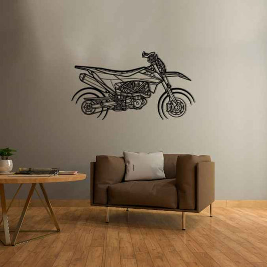690 SMC R 2020 Metal Wall Art Bike Silhouettes | Wall Decor | Gift For Men - Pixelgears