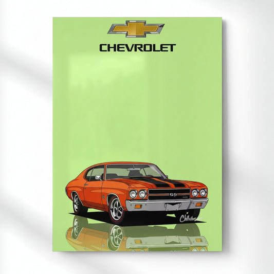 70s Speed Icon Metal Poster | Aesthetic Pop Art Wall Decor & Painting