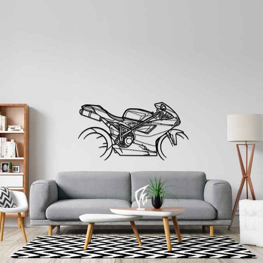 848 EVO 2013 Metal Wall Art Bike Silhouettes | Wall Decor | Gift For Men - Pixelgears