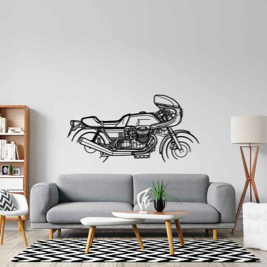 850 LeMans 1976 Silhouette Metal Wall Art Bike Silhouettes | Wall Decor | Gift For Men - Pixelgears