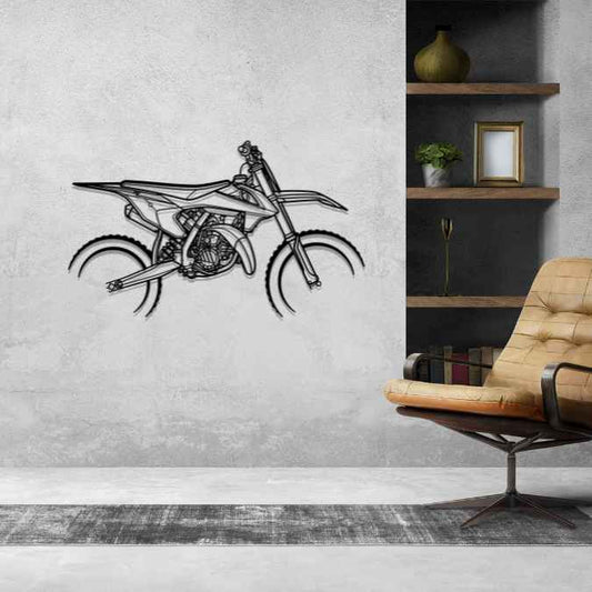 85SX 2024 Metal Wall Art Bike Silhouettes | Wall Decor | Gift For Men - Pixelgears