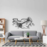 888 1992  Metal Wall Art Bike Silhouettes | Wall Decor | Gift For Men - Pixelgears