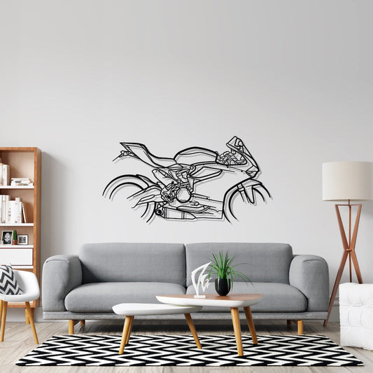 899 Panigale Metal Wall Art Bike Silhouettes | Wall Decor | Gift For Men - Pixelgears