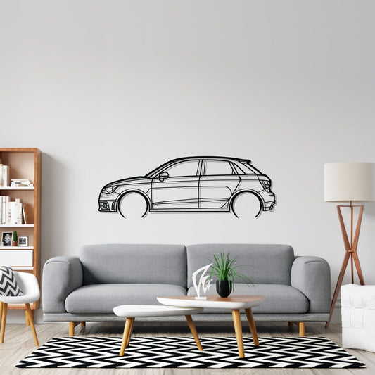 Audi A1 Metal Wall Art Car Silhouette | Personalized Car Gift For Men - PixelGears