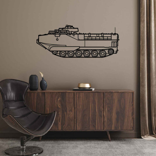 AAVP7A1 Silhouette  Metal Gun Silhouette Wall Art