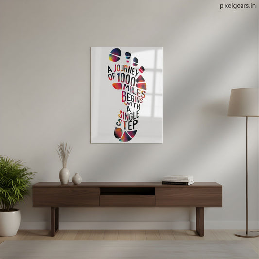 A Single Step Metal Poster | Aesthetic Pop Art Wall Decor & Painting