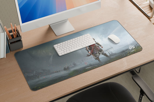 Aassassins Creed Valhalla Viking Raider Fan Art - XXL and XXXXL Mouse Pad - PixelGears