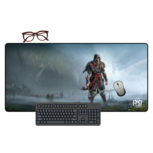 Aassassins Creed Valhalla Viking Raider Fan Art - XXL and XXXXL Mouse Pad - PixelGears