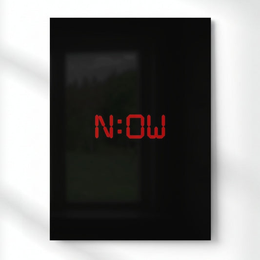 Act Now — No More Waiting Quote Metal Poster | Aesthetic Pop Art Wall Decor & Painting