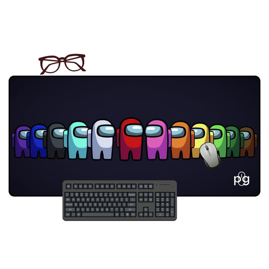 Among Us Game Dark Background - XXL and XXXXL Mouse Pad - PixelGears