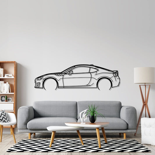 Subaru BRZ Metal Wall Art Car Silhouette | Personalized Car Gift For Men - PixelGears