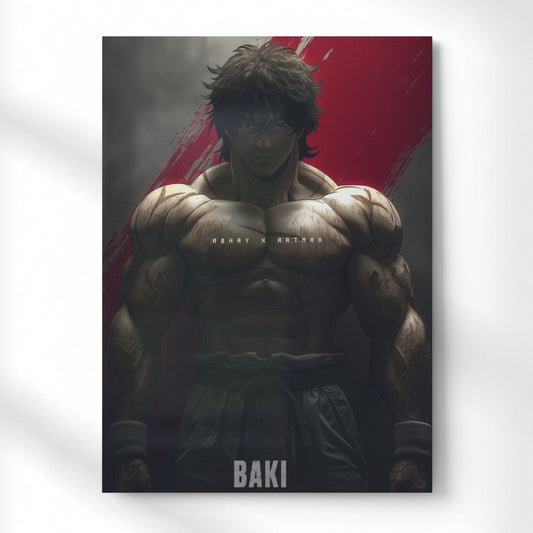 Baki: The Next Generation Metal Poster | Aesthetic Pop Art Wall Decor & Painting
