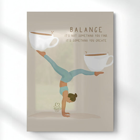 Balance Metal Poster | Aesthetic Pop Art Wall Decor & Painting